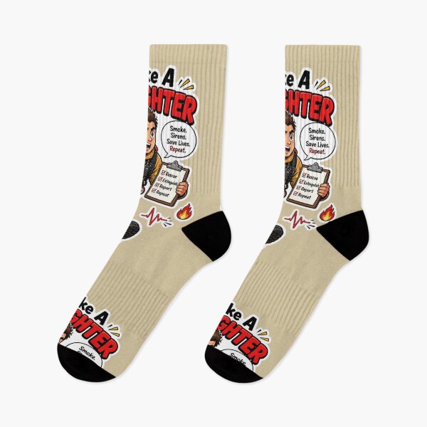 Item preview, Run Like A Firefighter Funny First Responder Sticker Design designed and sold by Panom Suavichien.