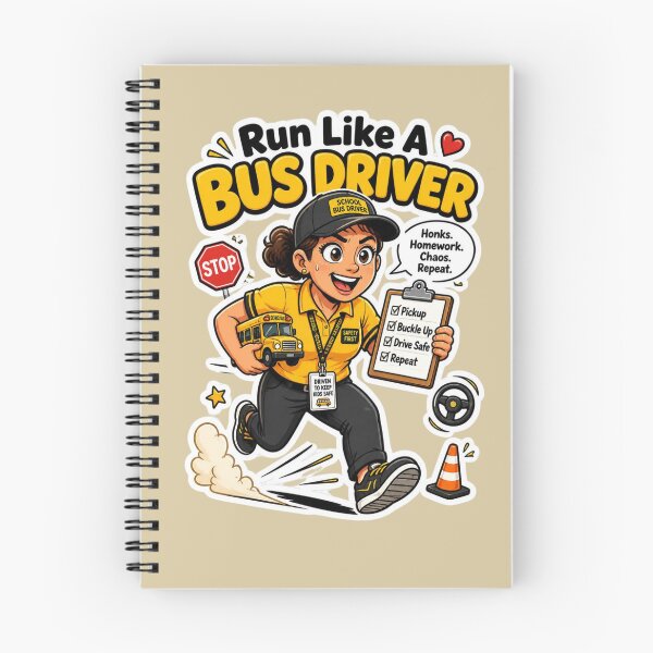 Item preview, Run Like A Bus Driver Funny School Bus Sticker Design designed and sold by Panom Suavichien.