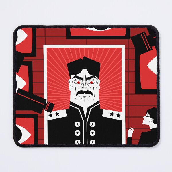 Item preview, people monitored by screens with large orwellian eyes designed and sold by matintheworld ( delcarmat ).