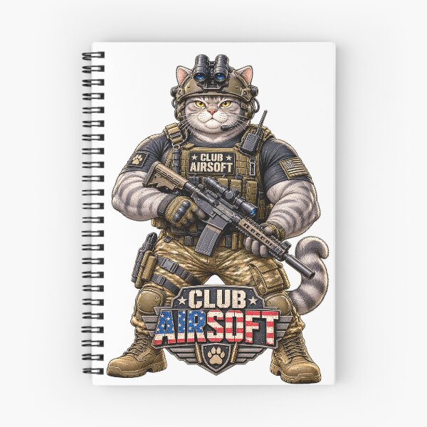 Item preview, Club Airsoft Tactical Cat – Funny Military Cat Patriotic Design designed and sold by Kittcatking.