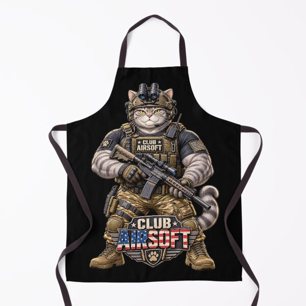 Item preview, Club Airsoft Tactical Cat – Funny Military Cat Patriotic Design designed and sold by Kittcatking.