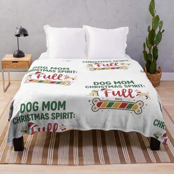 Item preview, Dog Mom Christmas Spirit Full 100% Festive Puppy Lover Holiday designed and sold by raedattia.