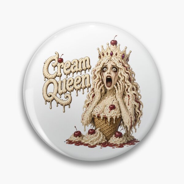 Item preview, Cream Queen - Funny Scary Screaming Ice Cream Monster Horror Comedy designed and sold by HorrorWorldWeb.