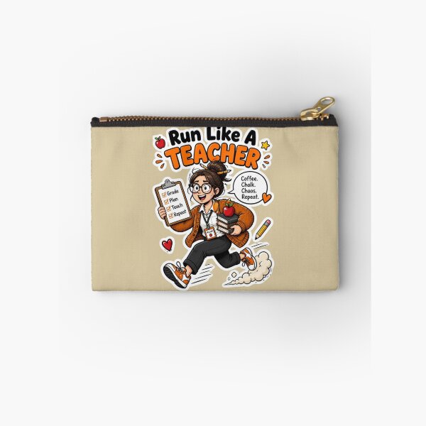 Item preview, Run Like A Teacher Funny Classroom Sticker Design designed and sold by Panom Suavichien.