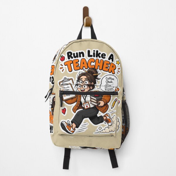 Item preview, Run Like A Teacher Funny Classroom Sticker Design designed and sold by Panom Suavichien.