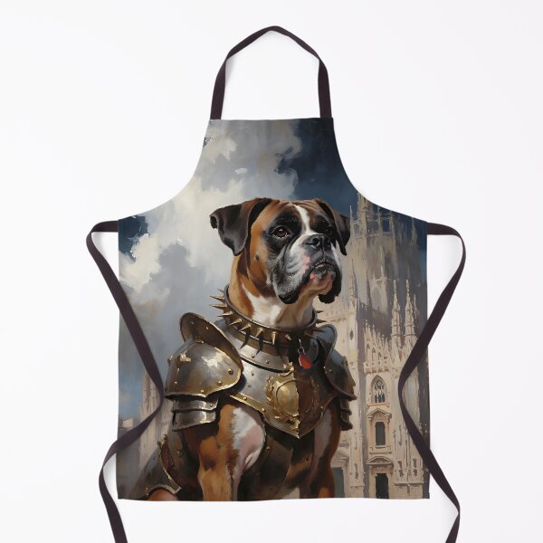 Item preview, Armored Boxer Dog Knight Medieval Fantasy Warrior Art designed and sold by cr6zym1nd.