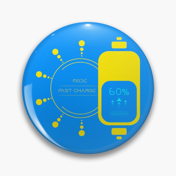Item preview, Fast Charge Battery HUD - Futuristic Tech Minimalist Art designed and sold by VOIDXX.