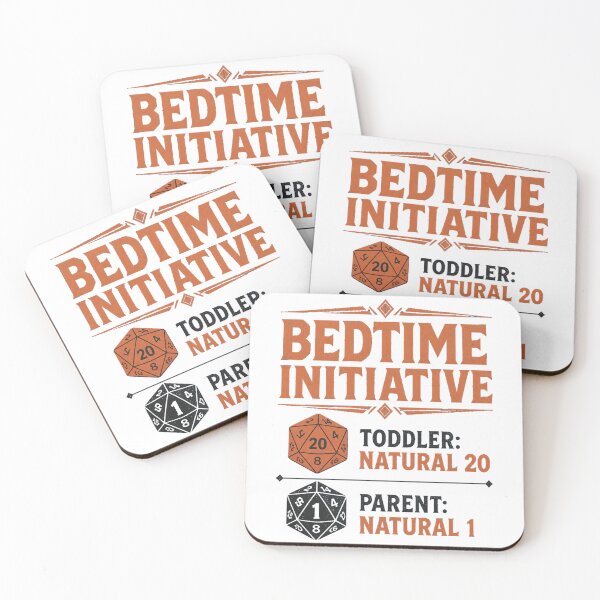 Item preview, Bedtime Initiative Order Toddler Natural 20 Parent Natural 1 TTRPG designed and sold by Wanderquill Studio.