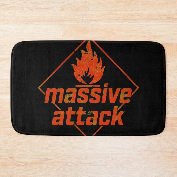 Artikelvorschau, Massive Attack Band Flammenwarnsymbol -43 entworfen und verkauft von Grandr96Ace.