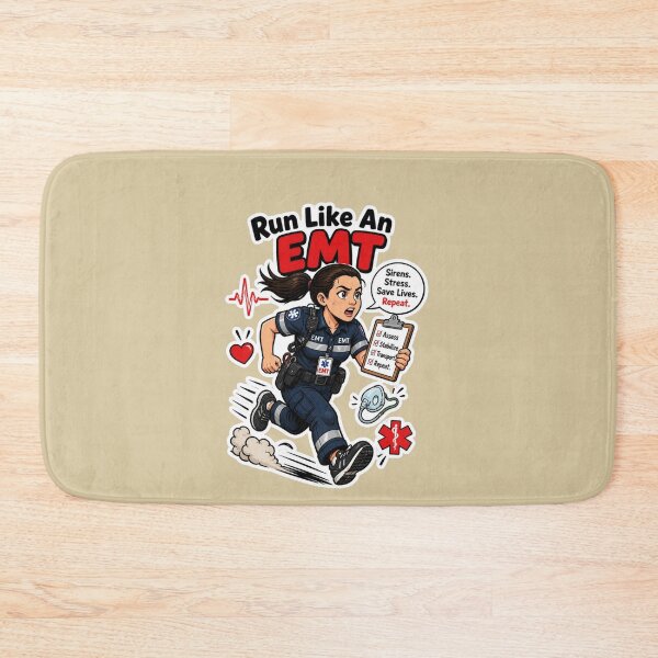 Item preview, Run Like An EMT Funny Paramedic Sticker Design designed and sold by Panom Suavichien.