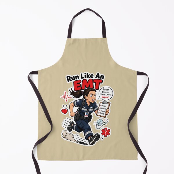 Item preview, Run Like An EMT Funny Paramedic Sticker Design designed and sold by Panom Suavichien.