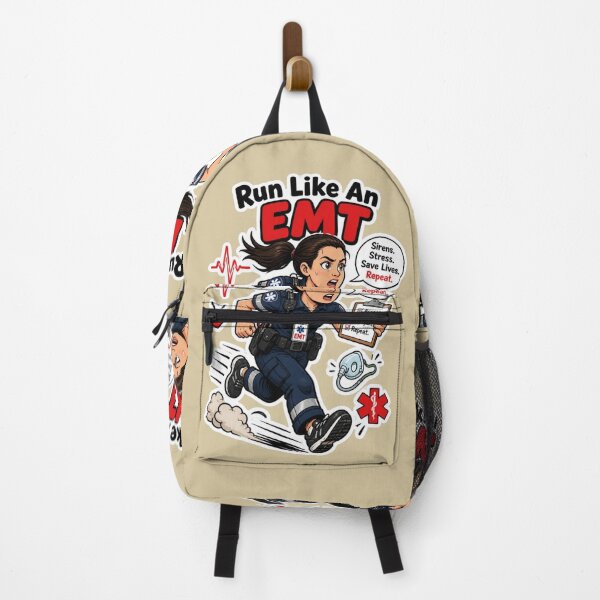 Item preview, Run Like An EMT Funny Paramedic Sticker Design designed and sold by Panom Suavichien.