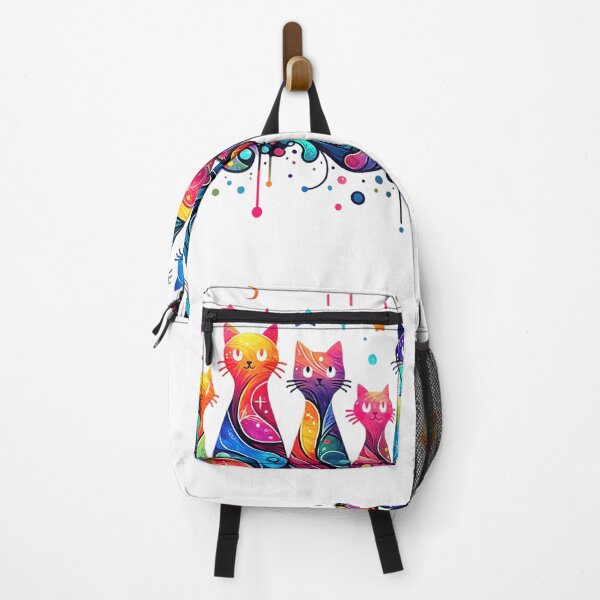 Item preview, 80s Colorful Kitten Lover Artwork Decor Cute Art Cat vintage designed and sold by SEINENGAPPI12.