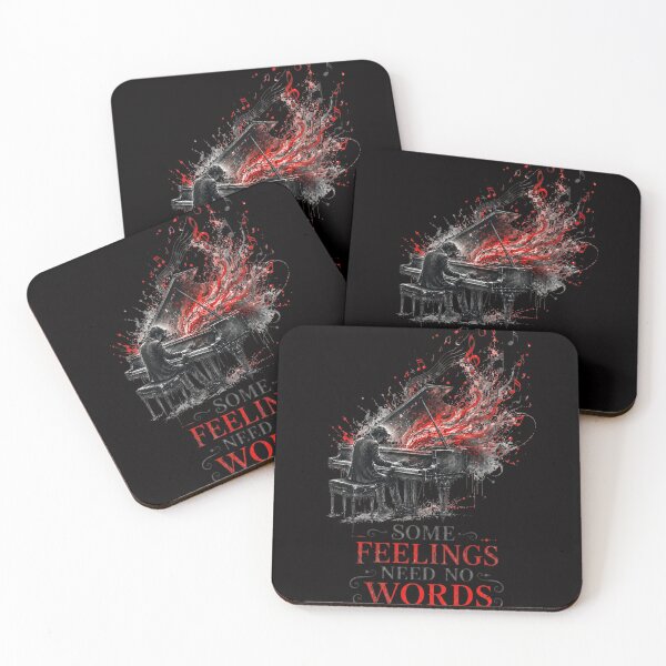 Item preview, Some Feelings Need No Words – Emotional Piano Music Art designed and sold by Tadeusz1.