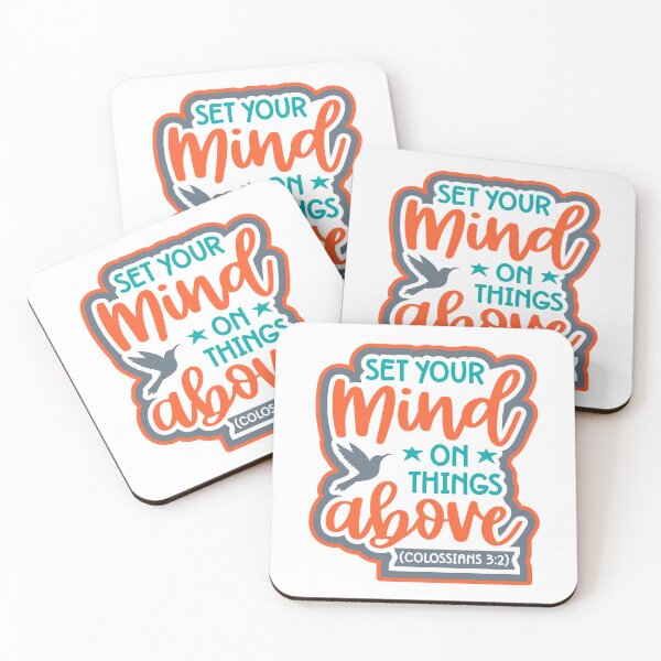 Item preview, Title: Set Your Mind on Things Above – Colossians 3:2 Christian Tshirt and sticker designed and sold by Billium Halder.