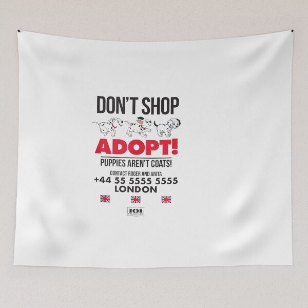 Item preview, 101 Dalmatians Dont Shop Adopt Puppies Arent Coats  designed and sold by SEINENGAPPI18.