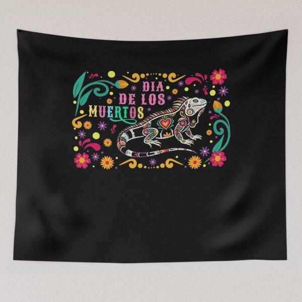 Item preview, Iguana Mexican Dia Los Muertos Day Of Dead designed and sold by ShirTomDesigns.