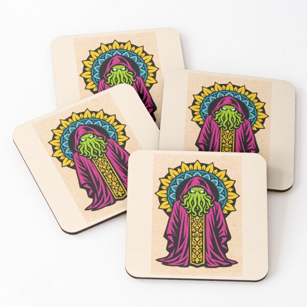 Item preview, Green Cthulhu Mandala Halftone Pop Art designed and sold by KungPowUnicorn.