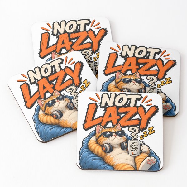 Item preview, (NOT) lazy cat designed and sold by aliraweb.