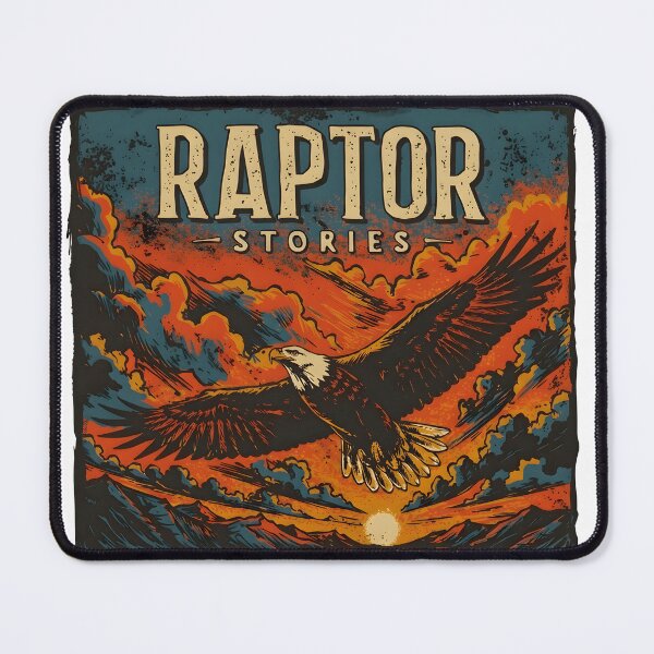 Item preview, Raptor Stories Eagle Sunset Bird of Prey Vintage Wildlife Design designed and sold by thudoando.