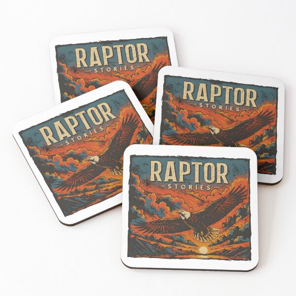 Item preview, Raptor Stories Eagle Sunset Bird of Prey Vintage Wildlife Design designed and sold by thudoando.