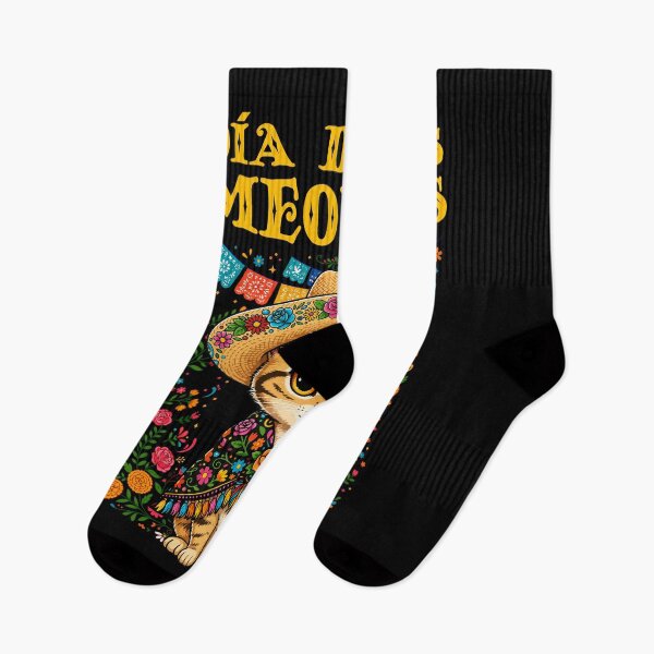Item preview, Cute Cat Mexican Muertos Day Of Dead Halloween designed and sold by ShirTomDesigns.