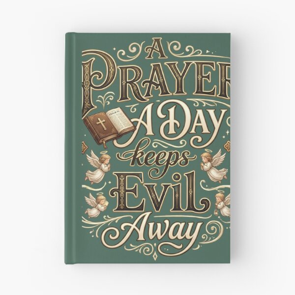 Item preview, A Prayer A Day Keeps Evil Away - Christian Faith Typography designed and sold by digitalbob60.