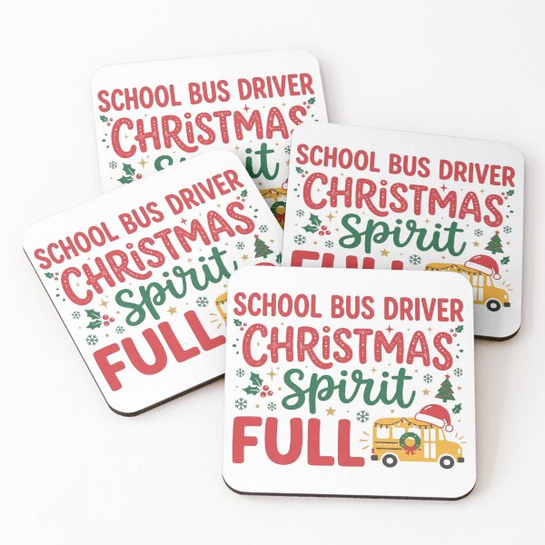Item preview, School Bus Driver Christmas Spirit Full Festive Holiday Appreciation designed and sold by raedattia.
