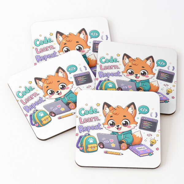 Item preview, Code Learn Repeat Fox designed and sold by Alaakadry800.