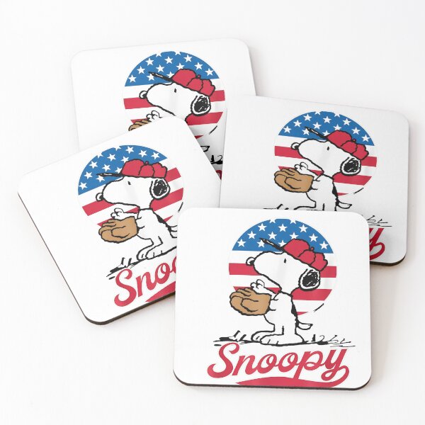 Item preview, Snoopy Baseball Player Patriotic American  designed and sold by maegilldepus.