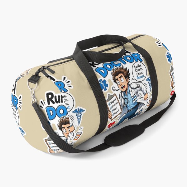 Item preview, Run Like A Doctor Funny Physician Sticker Design designed and sold by Panom Suavichien.