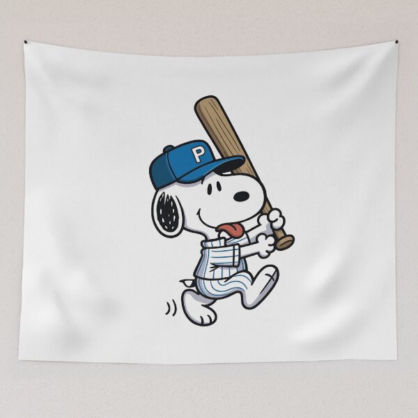 Artikelvorschau, Snoopy Baseballspieler Nadelstreifenschläger entworfen und verkauft von maegilldepus.