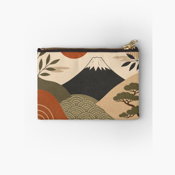 Item preview, Japanese Calm – Abstract Mountain & Rising Sun Landscape designed and sold by 50Pxels.