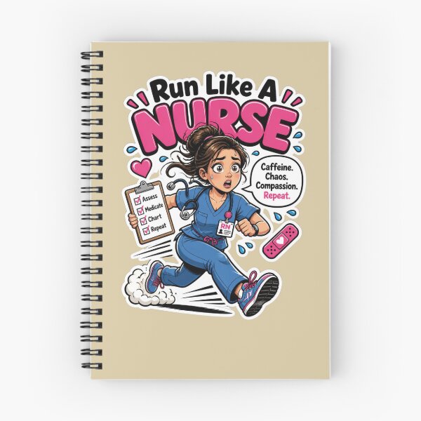 Item preview, Run Like A Nurse Funny Healthcare Sticker Design designed and sold by Panom Suavichien.