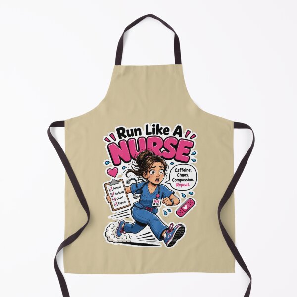 Item preview, Run Like A Nurse Funny Healthcare Sticker Design designed and sold by Panom Suavichien.