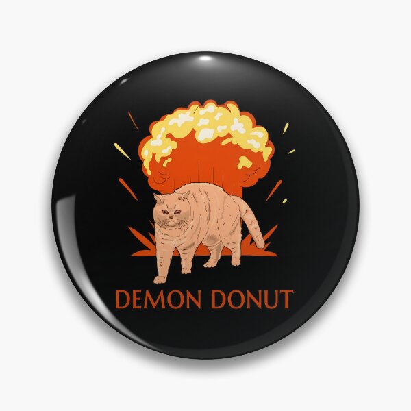 Item preview, Demon Donut Cat Explosion Illustration designed and sold by GiaoCalonas.