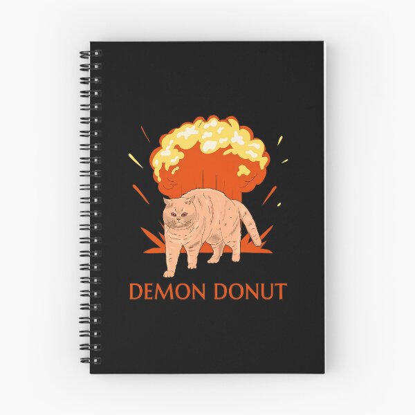 Item preview, Demon Donut Cat Explosion Illustration designed and sold by GiaoCalonas.