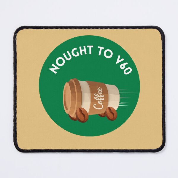 Item preview, Nought to V60 Funny Coffee Car Racing Pun designed and sold by Samtexboom.