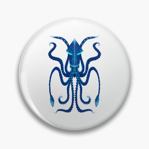 Item preview, Bioluminescent Deep Sea Firefly Blue Squid In Digital designed and sold by wolf-jacks.