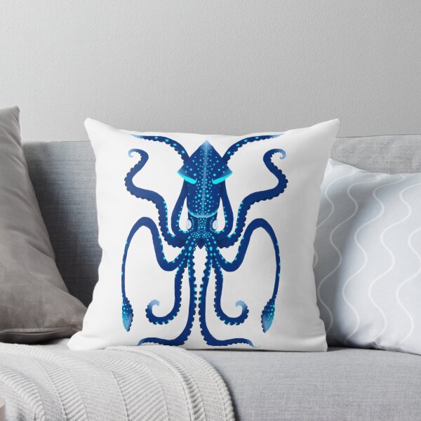 Item preview, Bioluminescent Deep Sea Firefly Blue Squid In Digital designed and sold by wolf-jacks.