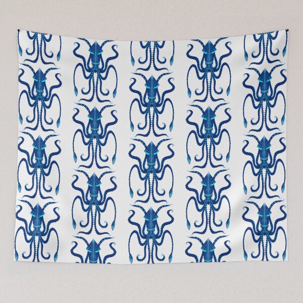 Item preview, Bioluminescent Deep Sea Firefly Blue Squid In Digital designed and sold by wolf-jacks.