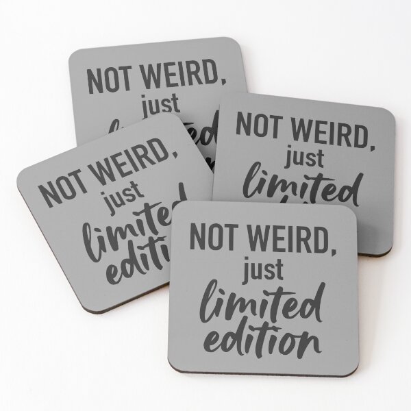 Item preview, Not Weird Just Limited Edition (Soft Black Text) - Funny Introvert & Unique Personality designed and sold by RetroNeon.