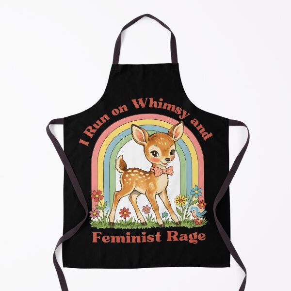 Item preview, Whimsy Feminist Rage Cute Deer Feminist Woodland Empowerment Design designed and sold by TheCozyCarrier.