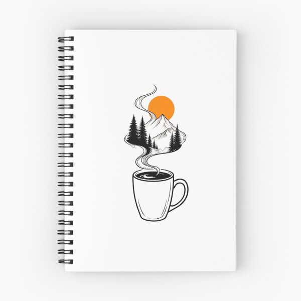 Item preview, Nature in a Teacup - Mountain & Forest Line Art designed and sold by LarkLeaf.