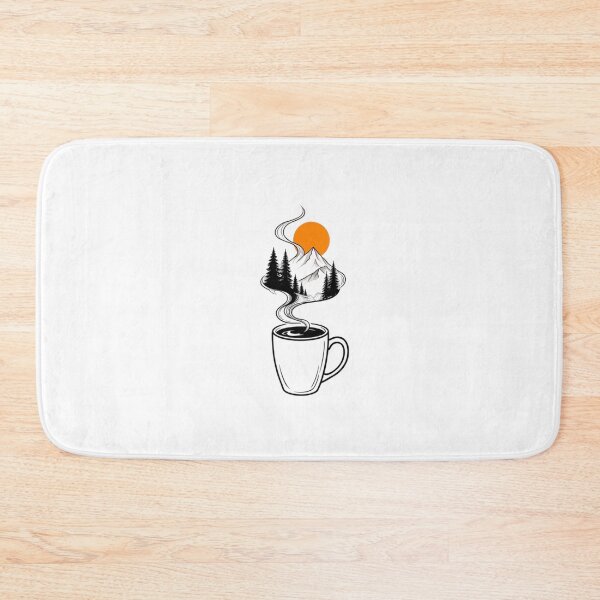 Item preview, Nature in a Teacup - Mountain & Forest Line Art designed and sold by LarkLeaf.