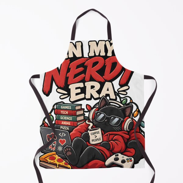 Item preview, nerd cat designed and sold by aliraweb.