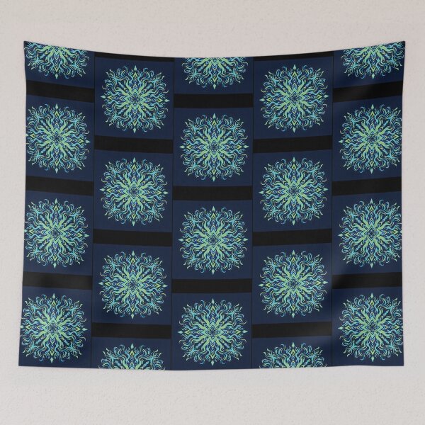 Item preview, Bioluminescent Marine Mandala designed and sold by wolf-jacks.
