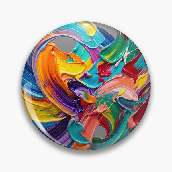 Item preview, Vibrant Abstract Impasto Oil Paint Swirls Modern Art designed and sold by ArtworkNorth.