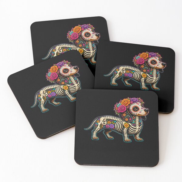 Item preview, Mexican Dachshund Muertos Day Of Dead Halloween designed and sold by ShirTomDesigns.