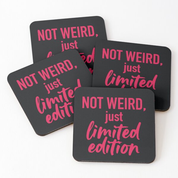 Item preview, Not Weird Just Limited Edition (Neon Magenta Text) - Retro 80s Vibe & Unique Personality designed and sold by RetroNeon.